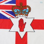 Drapeau vintage Irlande du Nord avec emblème central