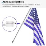 Accessoires pour mât de drapeau, support solide et pratique