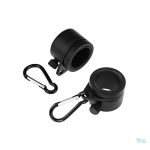 Accessoires en noir pour mât de drapeau, robustes et durables