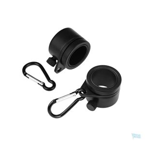 Accessoires en noir pour mât de drapeau, robustes et durables