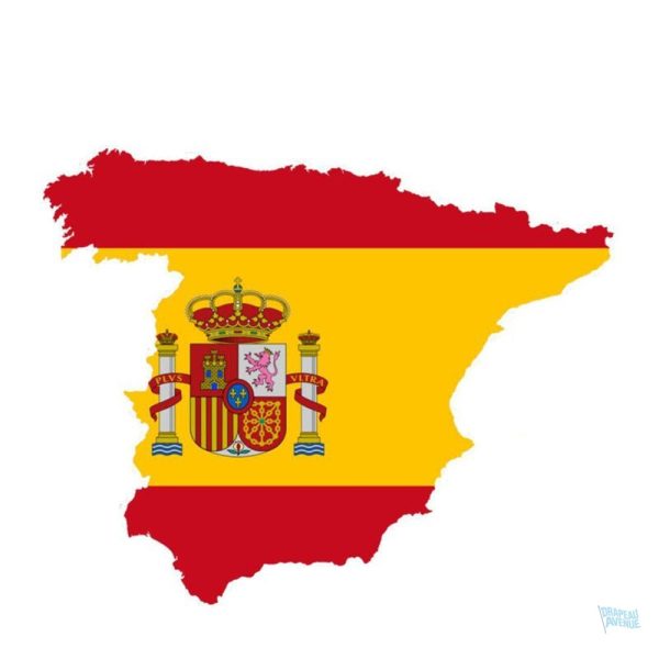 Autocollant carte de l'Espagne