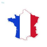 Autocollant carte de France