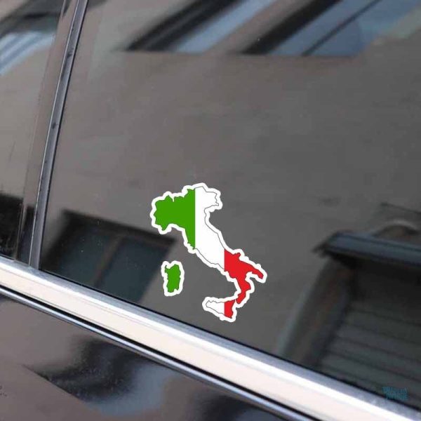 Drapeau italien autocollant pour décoration et arts créatifs