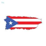 Autocollant carte Porto Rico