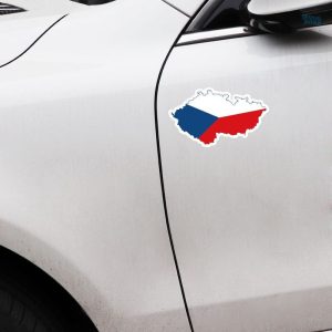 Drapeau République Tchèque autocollant pour décoration