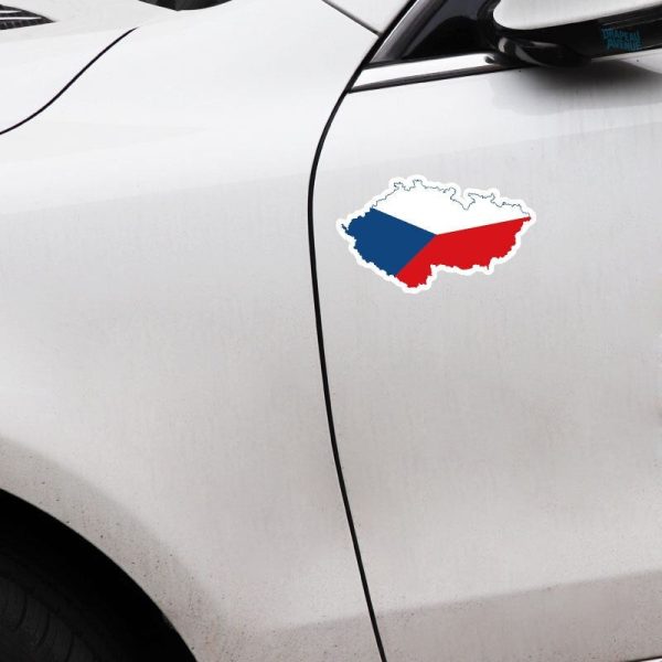Drapeau République Tchèque autocollant pour décoration