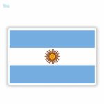 Autocollant représentant le drapeau de l'Argentine
