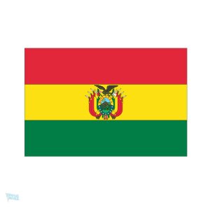 Autocollant représentant le drapeau de la Bolivie