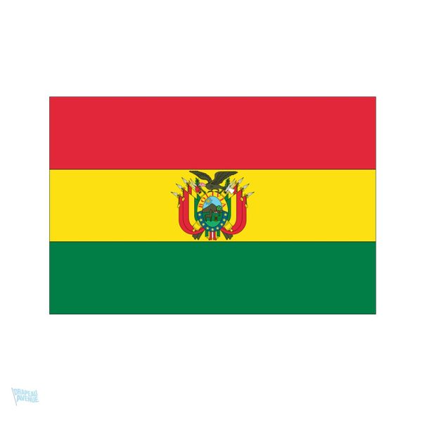 Autocollant représentant le drapeau de la Bolivie