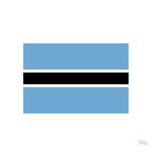 Autocollant drapeau du Botswana
