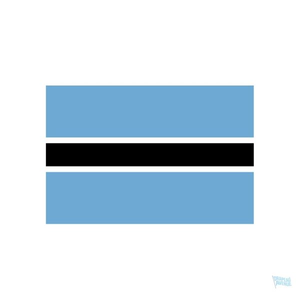 Autocollant drapeau du Botswana