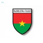 Autocollant drapeau du Burkina Faso