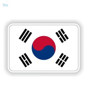 Autocollant drapeau de la Corée du Sud