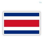 Autocollant drapeau du Costa Rica