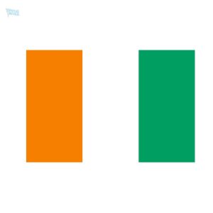 Autocollant drapeau de la Côte d'Ivoire