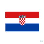 Autocollant représentant le drapeau de la Croatie