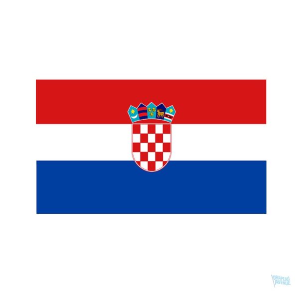 Autocollant représentant le drapeau de la Croatie