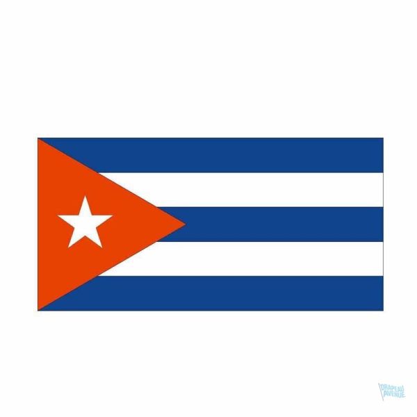 Autocollant du drapeau de Cuba