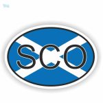 Autocollant représentant le drapeau de l'Ecosse