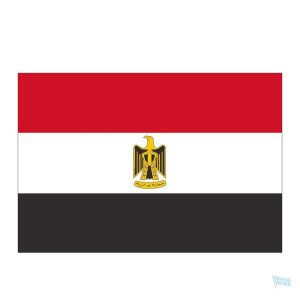 Autocollant représentant le drapeau de l'Egypte