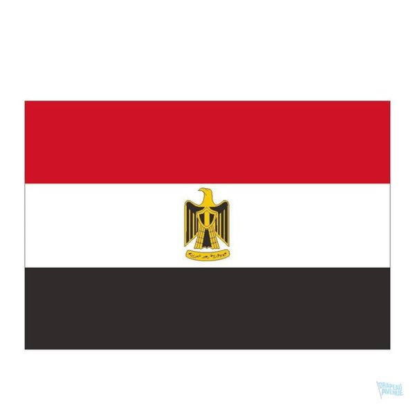 Autocollant représentant le drapeau de l'Egypte