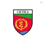 Autocollant représentant le drapeau de l'Érythrée
