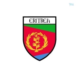 Autocollant représentant le drapeau de l'Érythrée