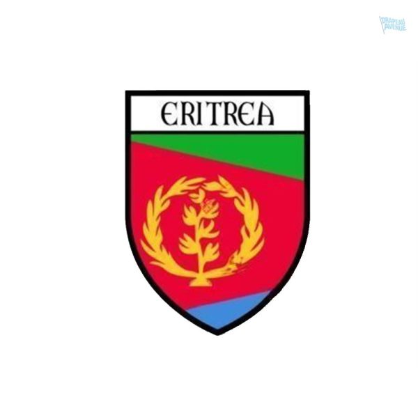 Autocollant représentant le drapeau de l'Érythrée