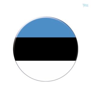 Autocollant représentant le drapeau de l'Estonie