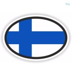 Autocollant drapeau Finlande