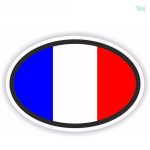Autocollant drapeau France