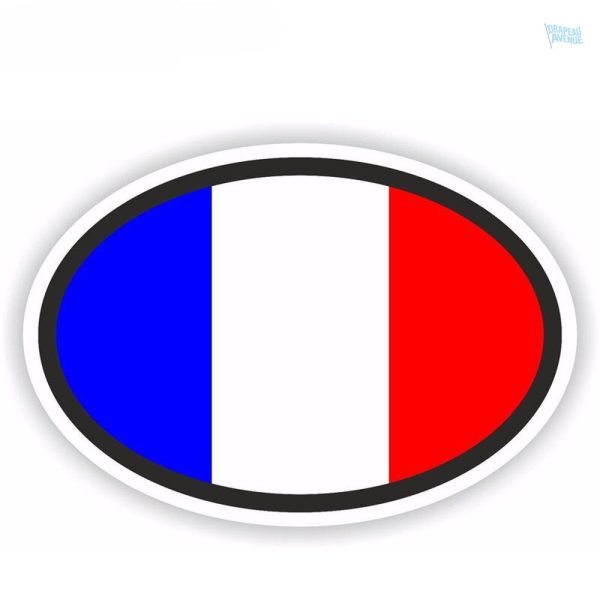 Autocollant drapeau France