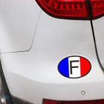 Drapeau France autocollant pour véhicule