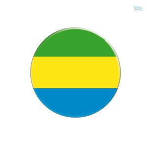 Autocollant représentant le drapeau du Gabon