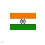 Autocollant représentant le drapeau de l'Inde