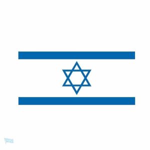 Autocollant représentant le drapeau d'Israël