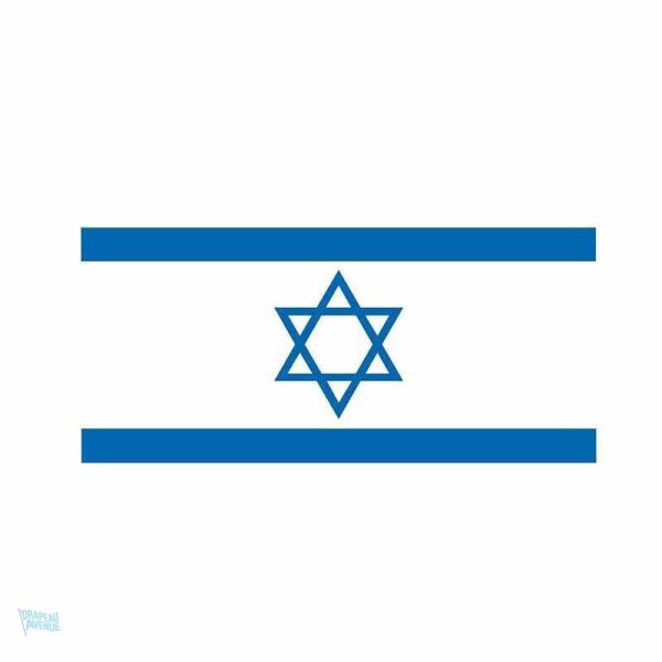 Autocollant représentant le drapeau d'Israël