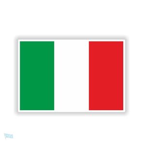 Autocollant représentant le drapeau de l'Italie