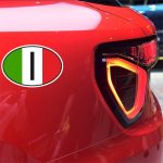 Autocollant voiture Italie, accessoire pour fans de sport