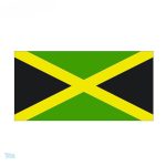 Autocollant représentant le drapeau de la Jamaïque