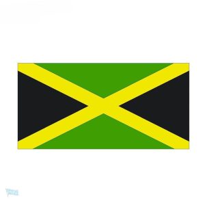 Autocollant représentant le drapeau de la Jamaïque