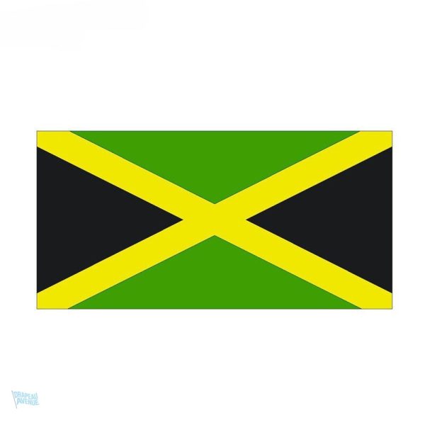 Autocollant représentant le drapeau de la Jamaïque