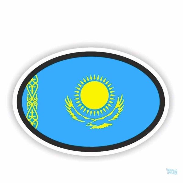 Autocollant drapeau du Kazakhstan