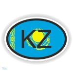 Autocollant drapeau Kazakhstan pour voiture