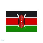Autocollant représentant le drapeau du Kenya