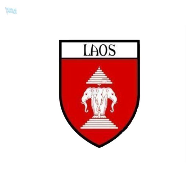 Autocollant représentant le drapeau du Laos