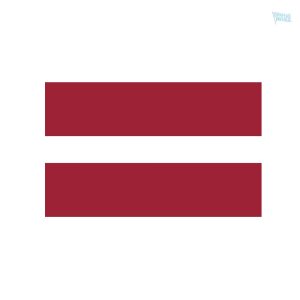 Autocollant avec le drapeau de la Lettonie
