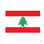 Autocollant représentant le drapeau du Liban