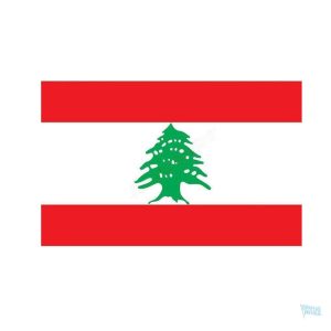 Autocollant représentant le drapeau du Liban