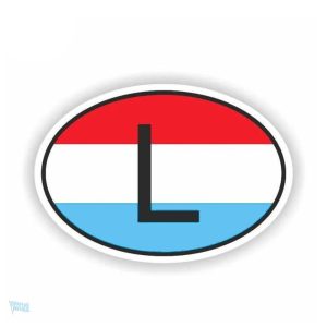 Autocollant drapeau Luxembourg pour personnaliser votre voiture